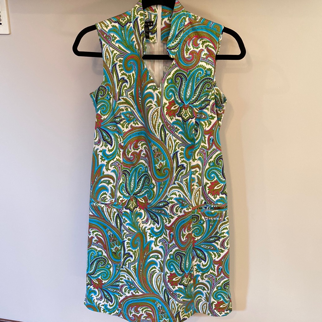 Tegna Sleeveless Shift Dress Sz M